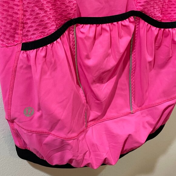 Lululemon Paceline Cycling Jersey Pinkelicious Size 4 Zip Front Jacket Vancouver - Picture 2 of 16